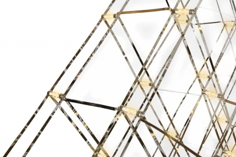 Подвесной светильник iLedex Stratosphere FQ-600-100 CR (220V, на тросе, куб)