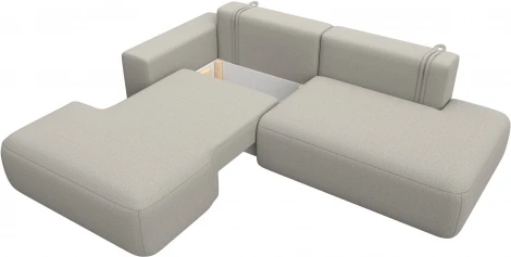 Диван угловой Лига-036 НПБ Модерн левый угол Лига Диванов (Рогожка) арт.125472L