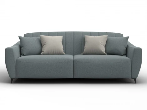 Диван-книжка Лига-095 НПБ (ДВП,ДСП,ЛДСП,Брус,Фанера,ЛДВП/Металл/Рогожка/Серый) Лига Диванов 132564