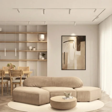 Трековый светильник светодиодный однофазный Denkirs Simple Spot DK8120-WH 220V 20W 3000K, белый