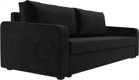 Диван прямой Лига-009 (Черный/Велюр) Лига Диванов арт.118047