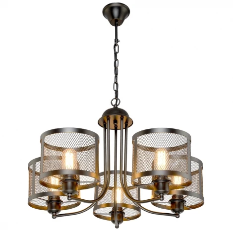 Подвесная люстра Максисвет Ковка 2-4424-5-BK E27