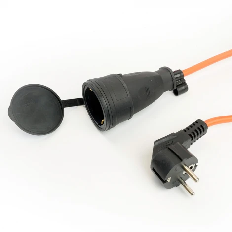 Удлинитель одноместный с заземлением 50 метров на пластиковой катушке Stekker Standart 50176