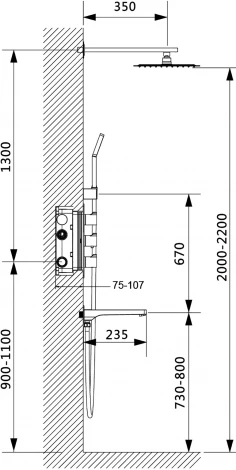 Душевой комплект Timo Petruma SX-5149/03SM черный, С ВНУТРЕННЕЙ ЧАСТЬЮ