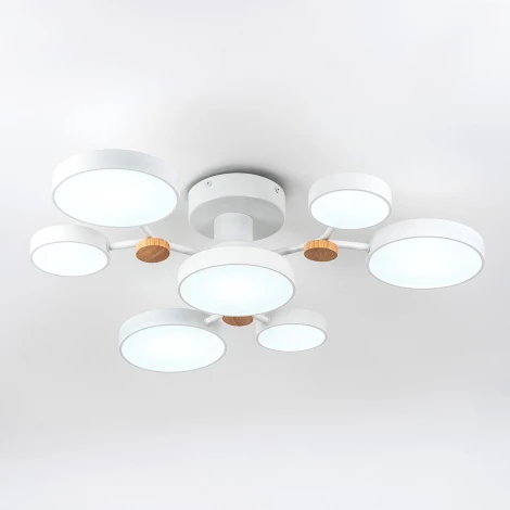 Потолочная люстра светодиодная с пультом с регулировкой цветовой температуры и яркости LED4U LED4U L3201-700 WT