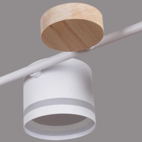 Потолочная люстра на штанге Reluce 68730-0.3-08 GX53 WH+WOOD