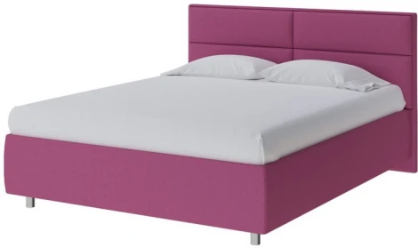 PROxSON Кровать Pado без основания (Ткань: Рогожка Savana Berry (фиолетовый)) 90x200