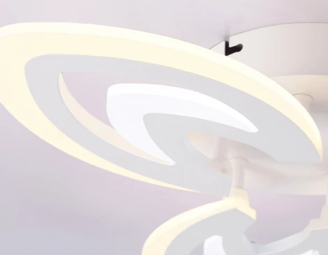 Потолочная люстра светодиодная с пультом Ambrella Original FA4545 (регулировка яркости, 220V, листья)