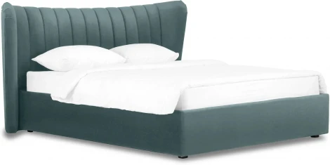 Кровать Queen Agata Lux ОГОГО (арт.343905), (Ткань/Бирюзовый)