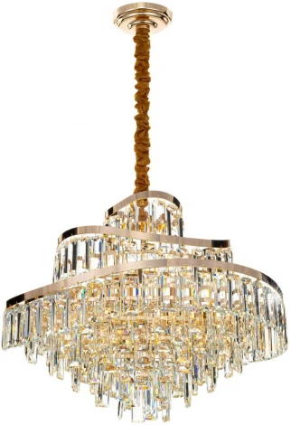 Подвесная люстра Citilux Naiad CL315162 (220V, хрусталь, подвески, на цепи)