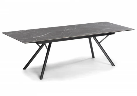 Кухонный стол Woodville Ворен 180(240)x90 nero markina / черный