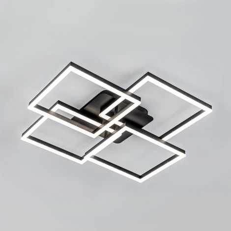 Потолочный светильник светодиодный с пультом с регулировкой цветовой температуры и яркости LED4U LED4U L11050-4 BK