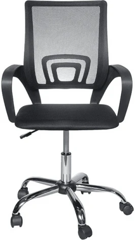 Кресло King Style 695 CH / PMK 001.225 (DMS, крестовина хром) (ткань-сетка, ткань TW, (красный / черный)