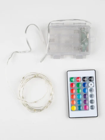 Гирлянда Uniel ULD-S0200-020/DTB/3AA/RC RGB IP20 DEW