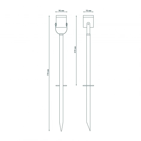 Грунтовый светильник Gauss Sonata GD155 (220V, IP54)
