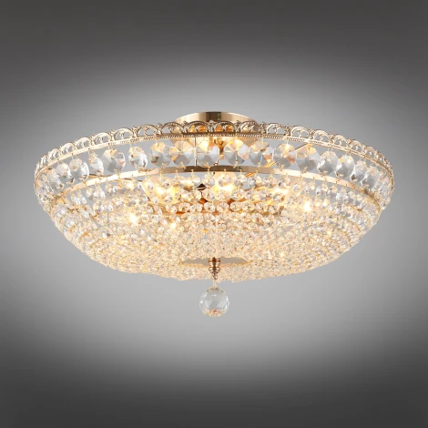 Потолочная люстра на штанге хрустальная Wiga APL.758.17.09