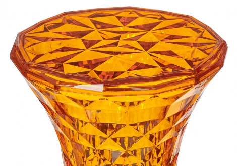 Стул-пуф Stone прозрачный серый