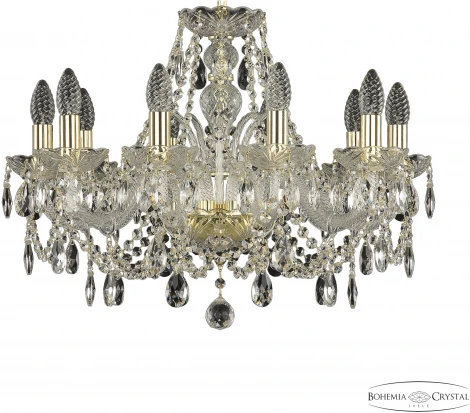 Подвесная люстра Bohemia 105 105/10/195 G (220V, подвески, на цепи, подсвечник, свеча)