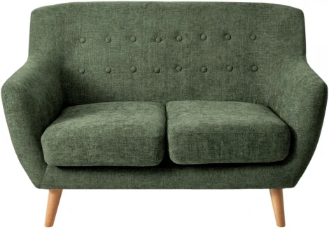 Диван Bradexhome Picasso двухместный зелёный, шенилл