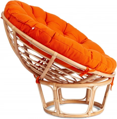 Кресло "PAPASAN ECO"  P115-1/SP STD / c подушкой, ремешками (Светлое дерево)