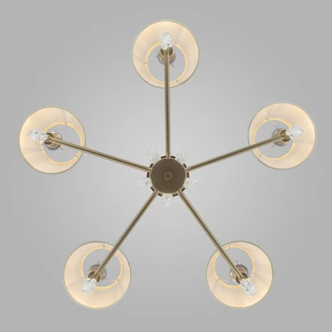 Подвесная люстра Eurosvet Charuel 60148/5 матовое золото (220V, на цепи)