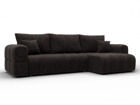 Диван угловой Лига-110 НПБ угол универсальный (ДВП,ДСП,ЛДСП,Брус,Фанера,Велюр/Коричневый) Лига Диванов 136528