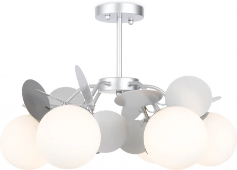 Потолочная люстра на штанге Freya Satellite FR5165PL-06S (220V, шарики)