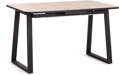 Стол MALTIDO ЛДСП/HPL/металл, 130 х 75+30 75 см, Дуб Вотан/чёрный Tetchair 19745