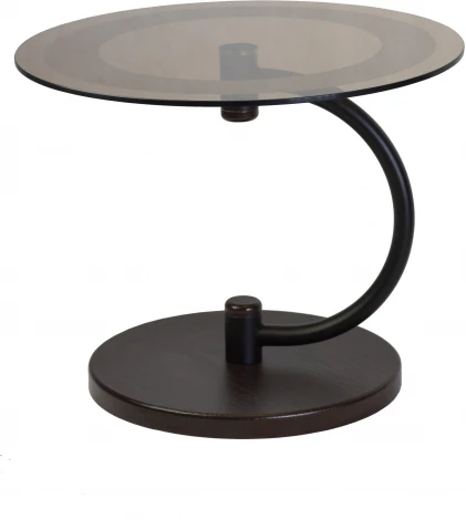 Стол журнальный Дуэт 13Н черный/венге/тонированное от фабрики Mebelik