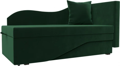 Кушетка Гармония правая (Зеленый/Велюр) Лига Диванов арт.126118