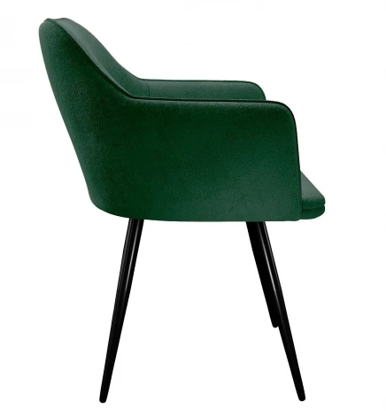 Стул DikLine 277 поворотный TW14 зеленый, ножки черные арт.00-00079849