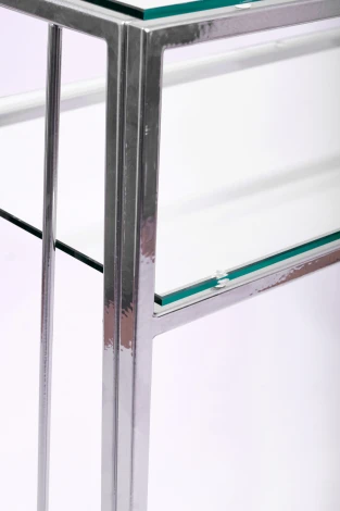 Консольный стол AllConsoles 1121-CS clear серебряный