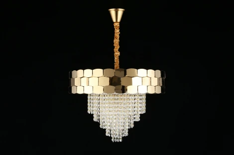 Подвесная люстра Dzhoell APL.823.03.12 (220V, хрусталь, подвески, на цепи)