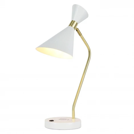 Настольная лампа с беспроводной зарядкой для телефона с выключателем IP21 Zortes Desklight ZRS.1066.05