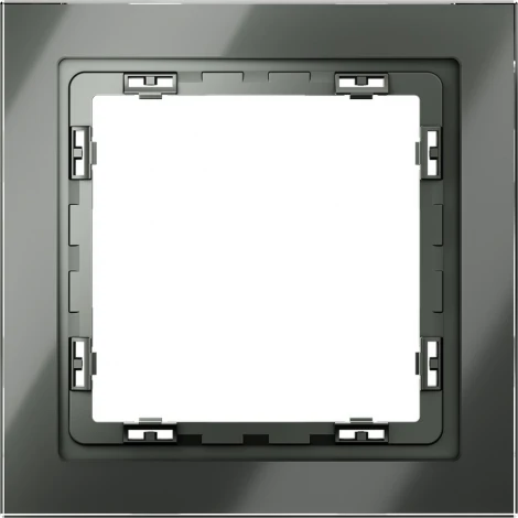 Рамка на 1 пост (титан, стекло) Voltum S70 VLS110106