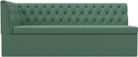 Диван кухонный Маркиз с углом слева (Зеленый/Рогожка) Лига Диванов арт.123179L