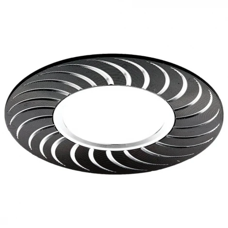 Встраиваемый точечный светильник Ambrella Алюминий С Узором A720 BK/AL (220V)