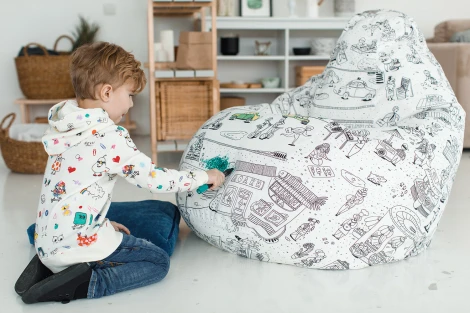 Кресло мешок Dreambag Груша Раскраска (2XL, Классический) 5009631