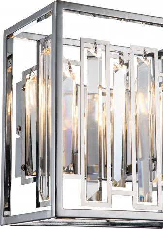 Настенный светильник Valzer V000065 (12001/2W Chrome) (220V, хрусталь)