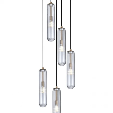 Подвесной светильник 160001/5P G9*5W Brass Escada Vial ES0000012 (220V, на проводе)