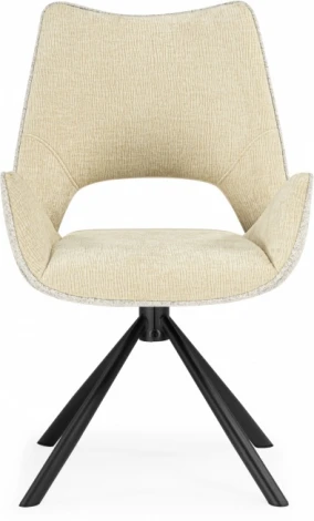 Стул на металлокаркасе Woodville Balaton 360 крутящийся beige / black арт.15840