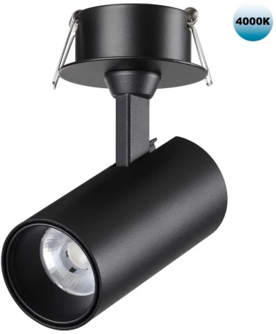 Спот встраиваемый светодиодный Novotech Selene 359226 SPOT черный IP20 LED 15W 220V 1440Лм 4000К (круглые)