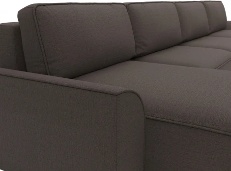 Диван п-образный Лига-048 НПБ лонг Лига Диванов (Рогожка) арт.128340