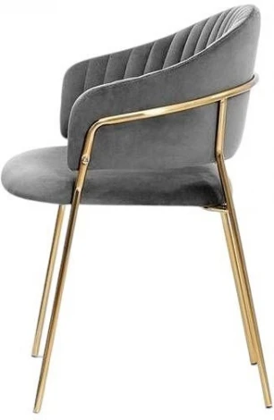 Стул Whispered Enchantment Hesby (Металл/Велюр, Зеленый) арт.HSBI_DC114_grey