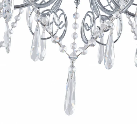 Подвесная люстра Arte Milano AM345620 345620/6 CR (220V, подвески, на цепи, подсвечник, свеча)