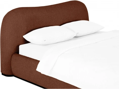 Кровать Patti без подъемного механизма ОГОГО (арт.831404), (Букле,Ткань/Терракотовый)