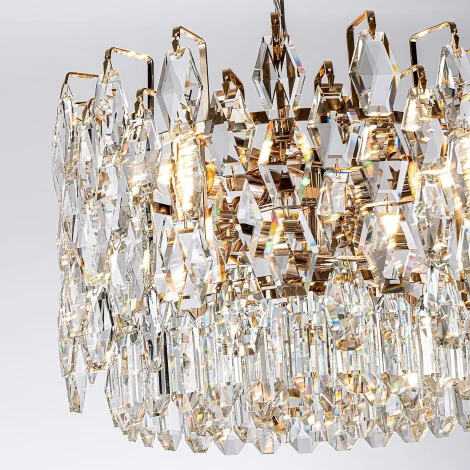 Подвесная люстра хрустальная Modelux MODELUX ML.6938.400 GD