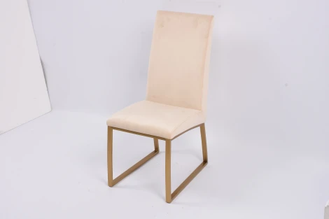 Стул обеденный Милан MC819-BG-1, 63х45х99, бежевый/матовое золото IST-CASA