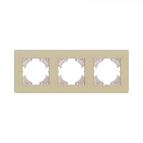 Рамка 3-постовая золотой Kollinger Eleganz Acryl EA3GD