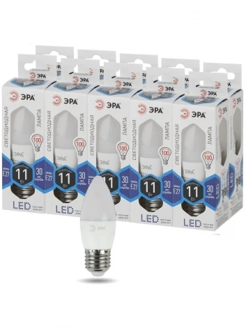 Лампочка светодиодная E27 11W ЭРА LED B35-11W-840-E27